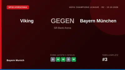 Jonas Urbig steht beim Champions-League-Spiel bei Viking FK im Tor, da Manuel Neuer mit Fußproblemen pausiert, während...